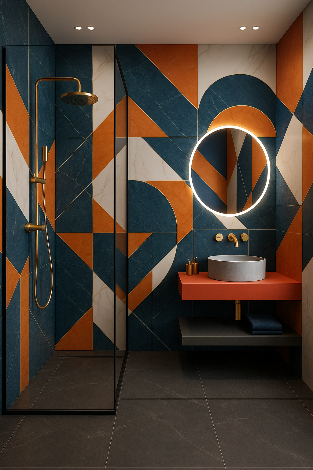 Bunte Badgestaltung in Salzburg-Liefering